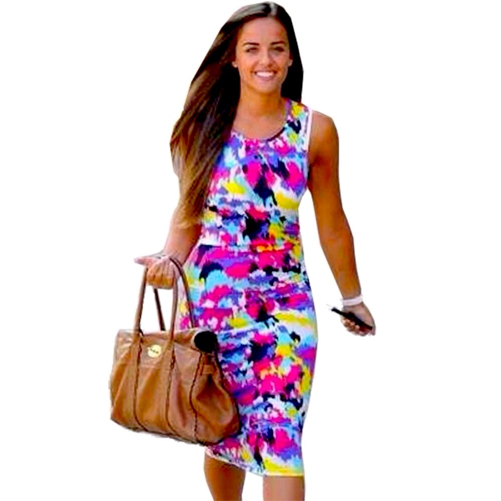 Colorful Splash Dress Women Color Multi OS